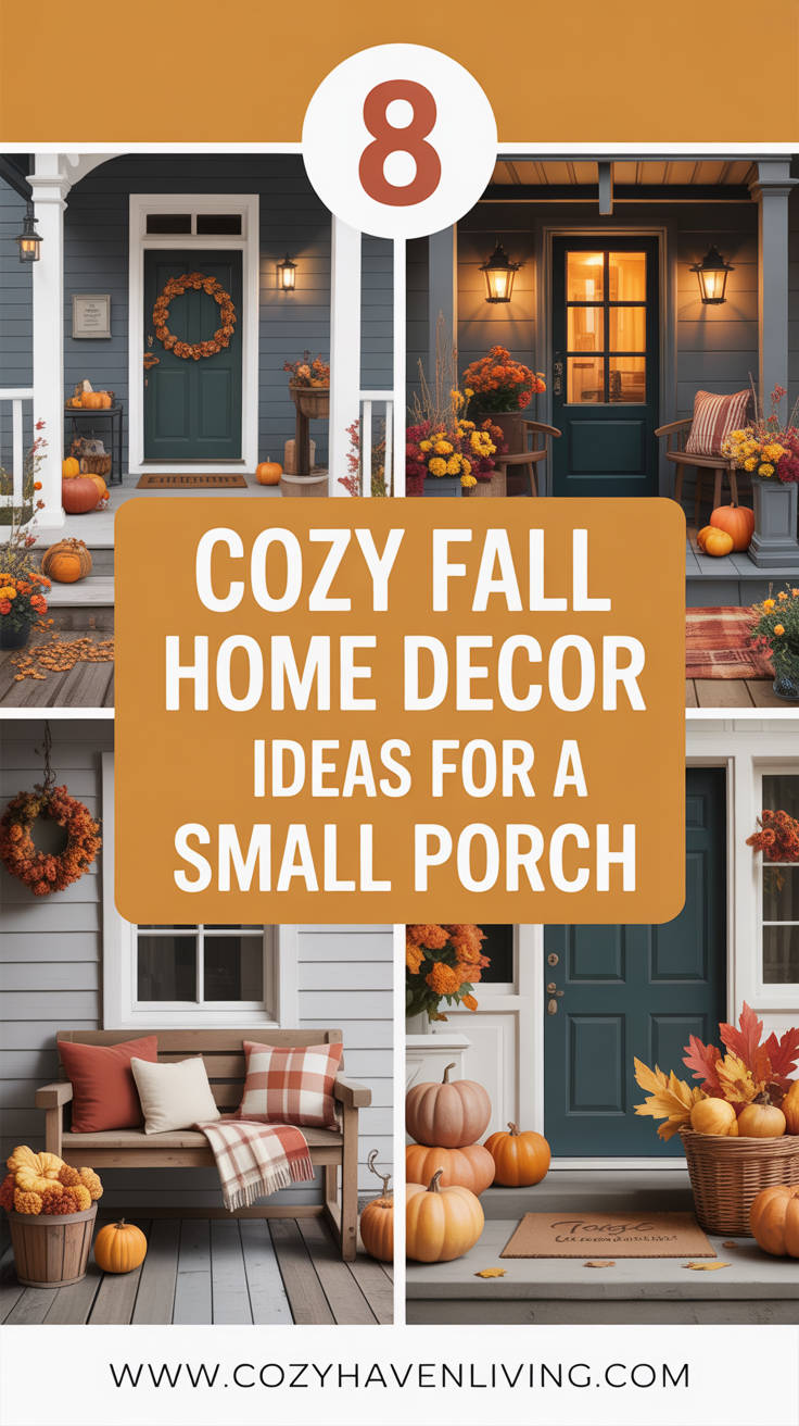 8 Cozy Fall Home Decor Ideas for a Small Porch