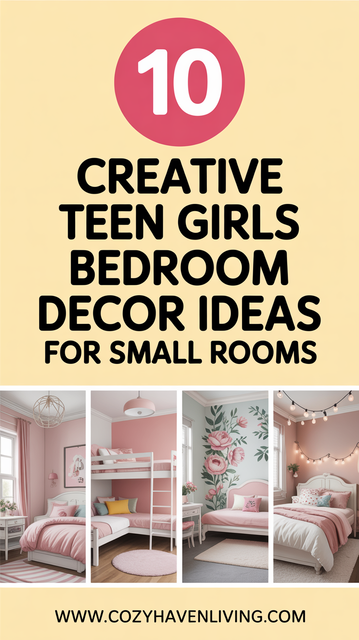 10 Creative Teen Girls Bedroom Decor Ideas for Small Rooms