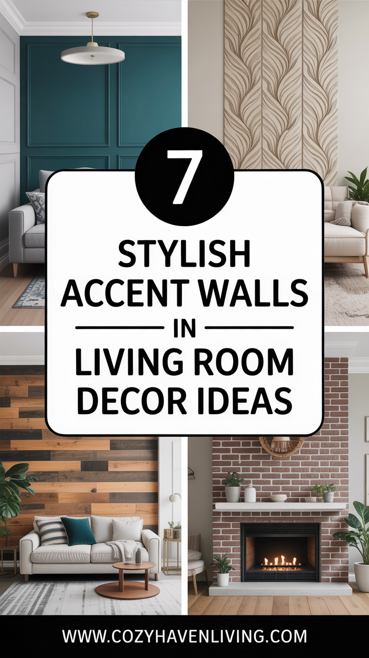 7 Stylish Accent Walls in Living Room Decor Ideas to Elevate Your Space