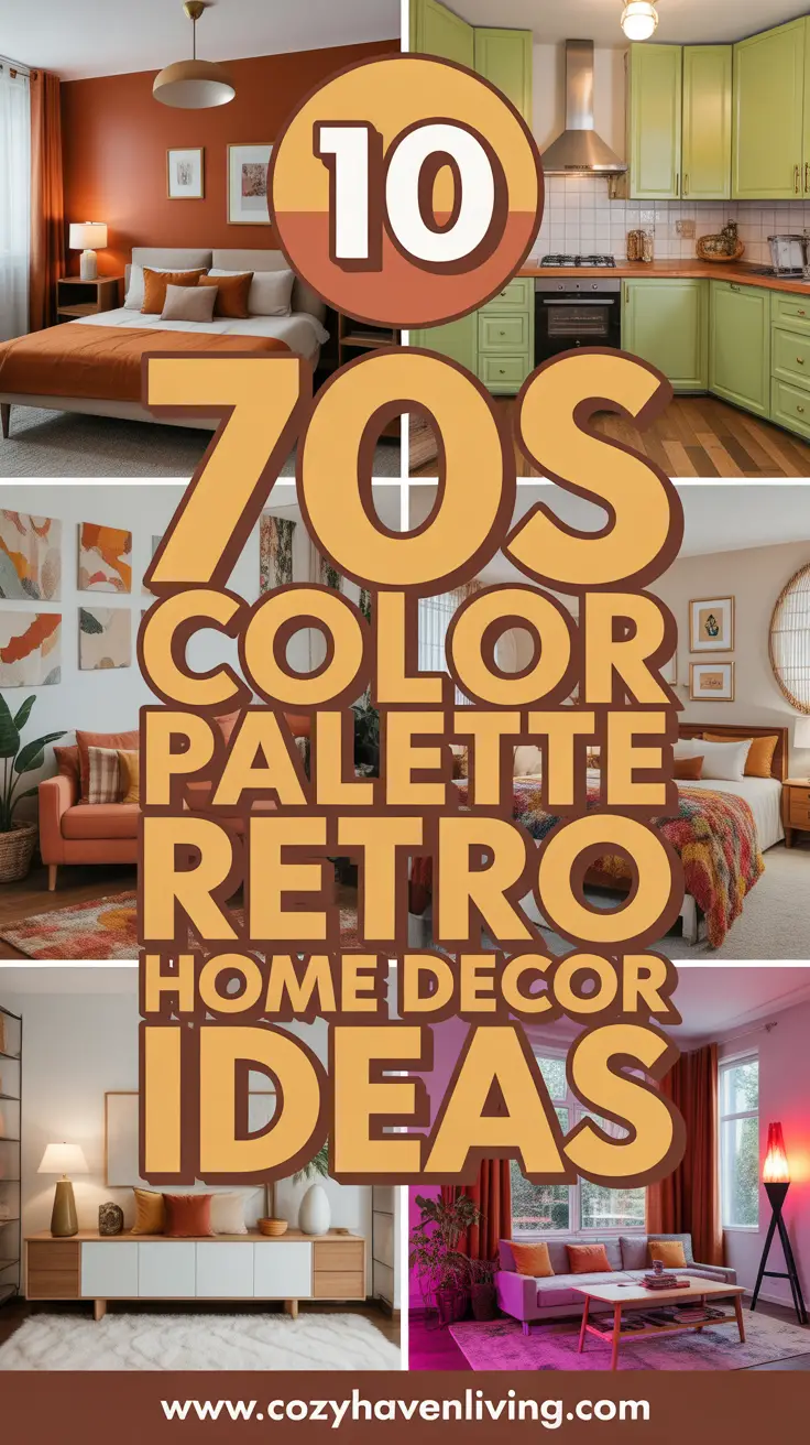 10 Groovy 70s Color Palette Retro Home Decor Ideas
