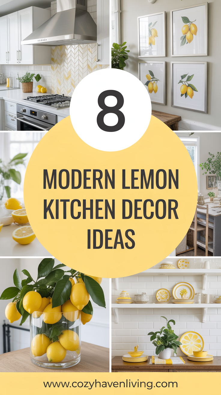 8 Modern Lemon Kitchen Decor Ideas to Brighten Your Cooking Space