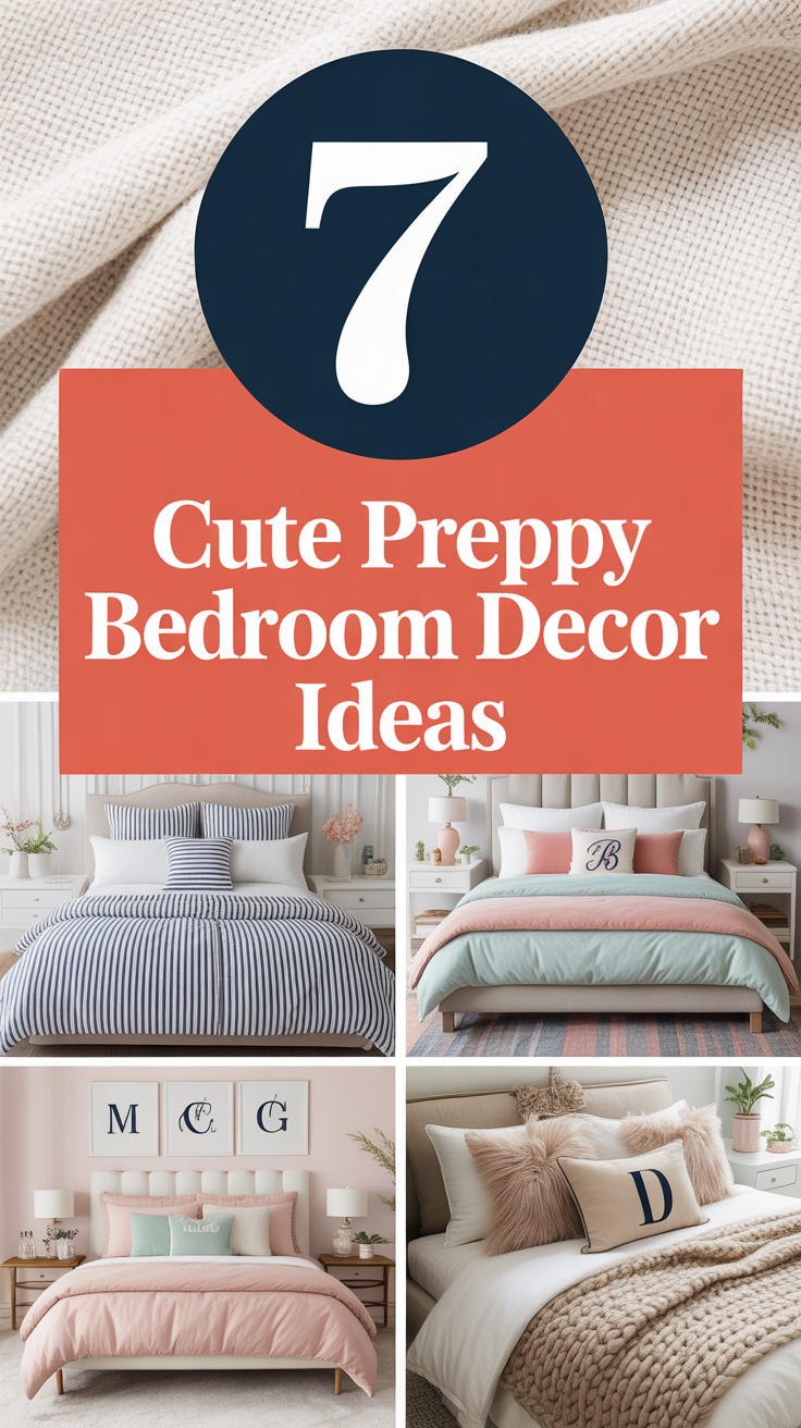 7 Cute Preppy Bedroom Decor Ideas