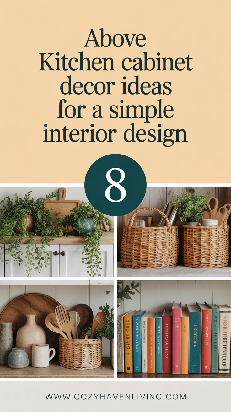 8 Above Kitchen Cabinet Decor Ideas for a Simple Interior Design