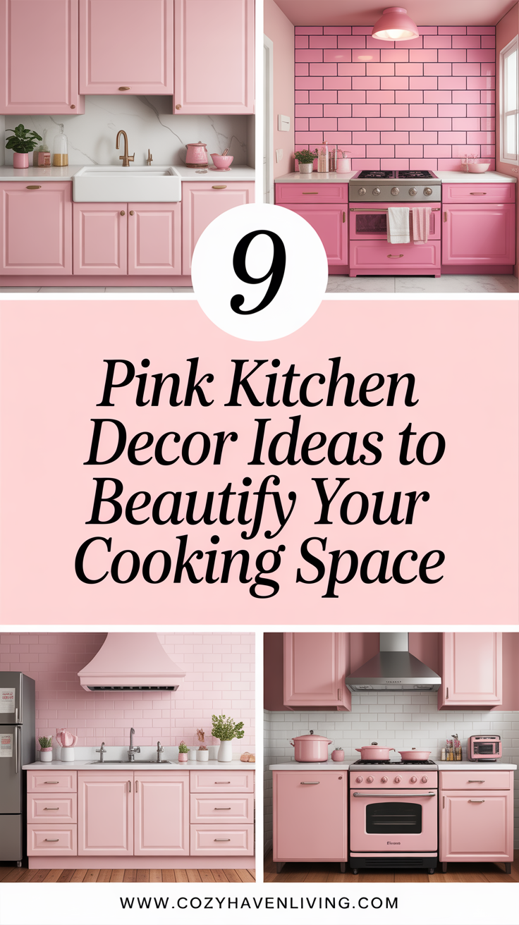 9 Pink Kitchen Decor Ideas to Beautify Your Cooking Space