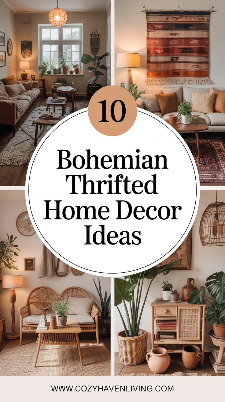 10 Bohemian Thrifted Home Decor Ideas