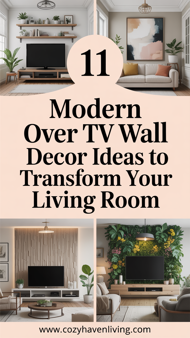 11 Modern Over TV Wall Decor Ideas to Transform Your Living Room