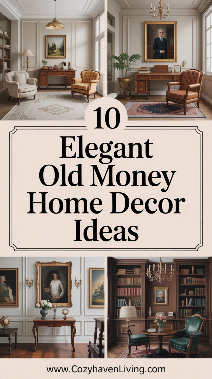10 Elegant Old Money Home Decor Ideas