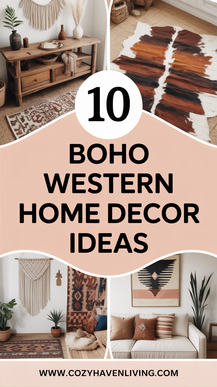 10 Boho Western Home Decor Ideas