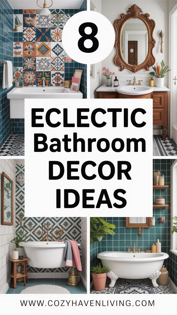 8 Eclectic Bathroom Decor Ideas to Create a Bold and Stylish Space