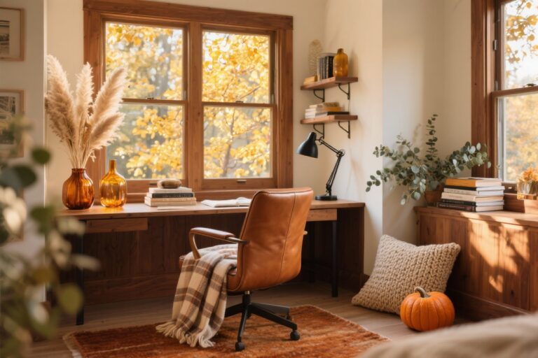 8 Cozy Fall Office Decor Ideas That Make Work Feel Like Home